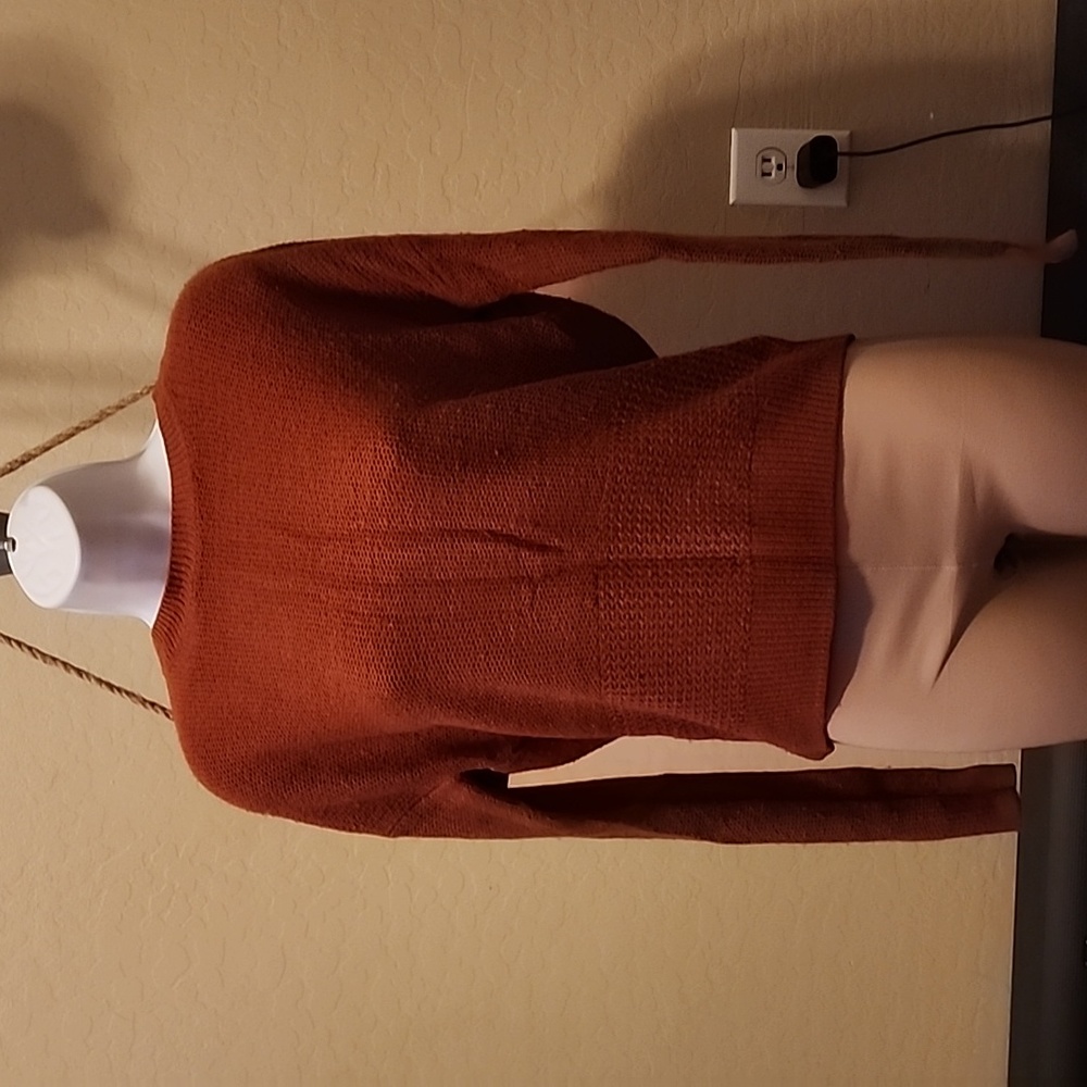 Ladies sweater size xs...brown good codition.